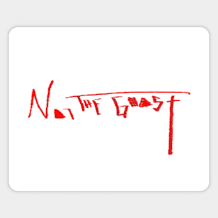 N01TheGhost (MK1) logo - red Magnet